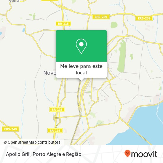 Apollo Grill, Rua Lopo Gonçalves Ideal Novo Hamburgo-RS 93320-130 mapa