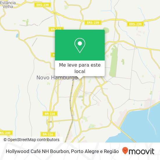 Hollywood Café NH Bourbon, Avenida Primeiro de Março, 1111 Pátria Nova Novo Hamburgo-RS 93320-010 mapa