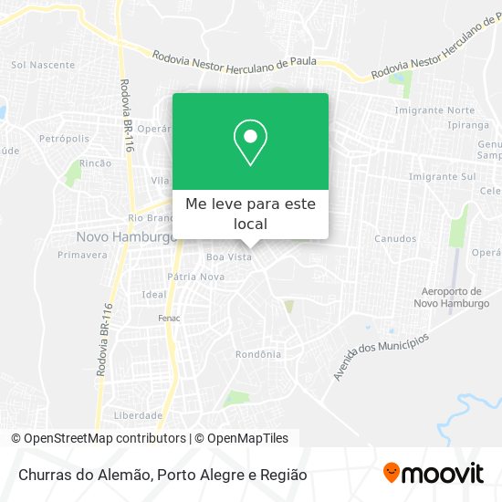 Churras do Alemão mapa