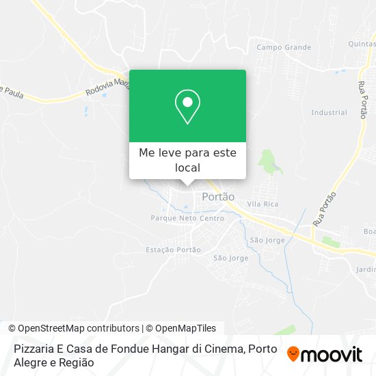 Pizzaria E Casa de Fondue Hangar di Cinema mapa