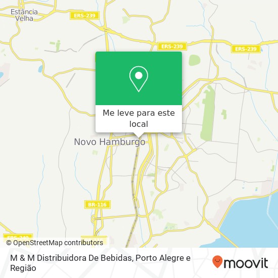 M & M Distribuidora De Bebidas, Avenida Nações Unidas, 2461 Rio Branco Novo Hamburgo-RS 93320-021 mapa