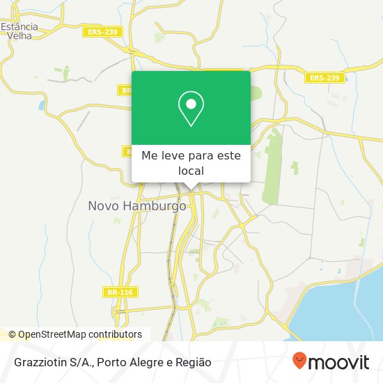 Grazziotin S / A., Avenida Pedro Adams Filho, 5130 Centro Novo Hamburgo-RS 93510-001 mapa