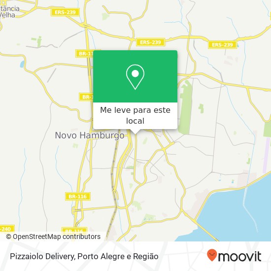 Pizzaiolo Delivery, Rua Bento Gonçalves, 1780 Pátria Nova Novo Hamburgo-RS 93410-003 mapa