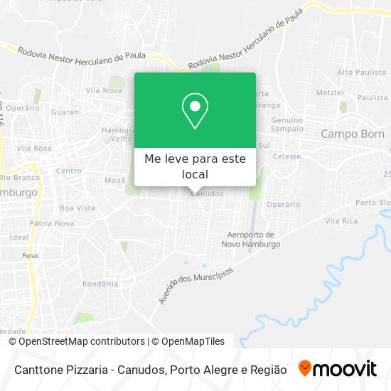 Canttone Pizzaria - Canudos mapa