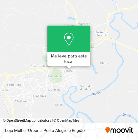 Loja Mulher Urbana mapa