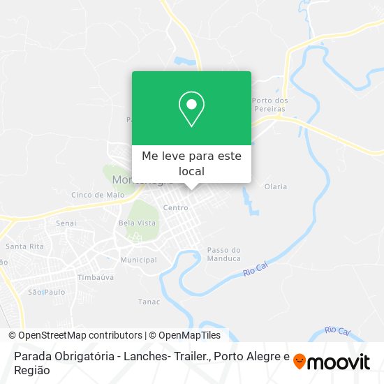 Parada Obrigatória - Lanches- Trailer. mapa