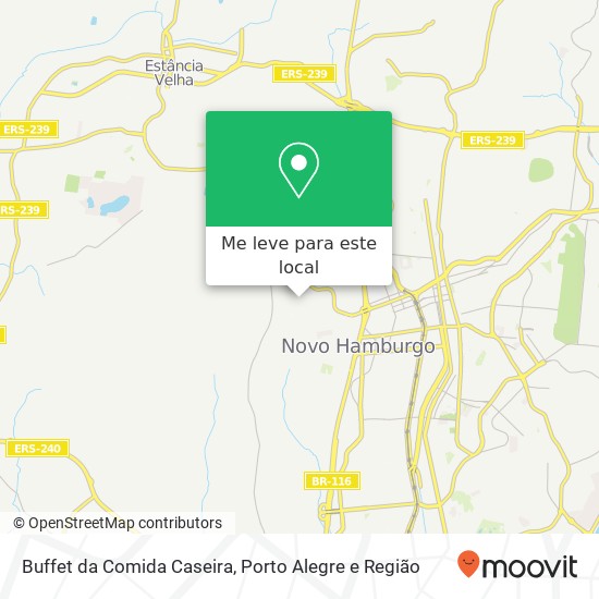 Buffet da Comida Caseira, Rua Saldanha da Gama, 258 Primavera Novo Hamburgo-RS 93344-290 mapa