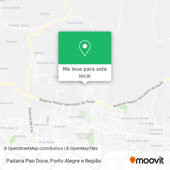 Padaria Pao Doce mapa