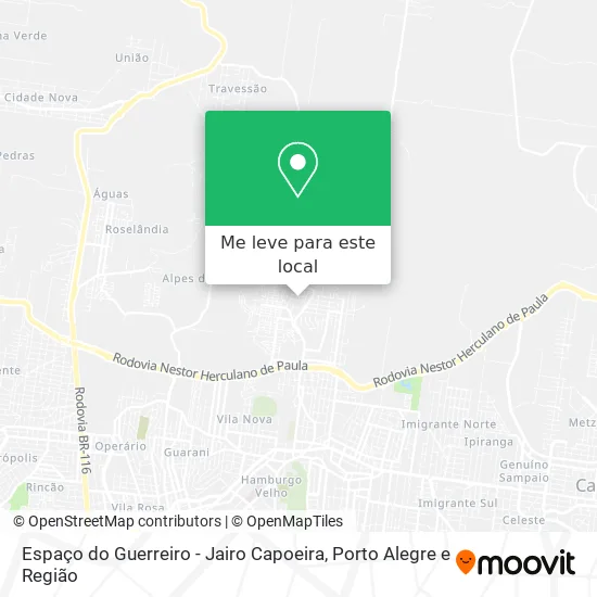 Espaço do Guerreiro - Jairo Capoeira mapa