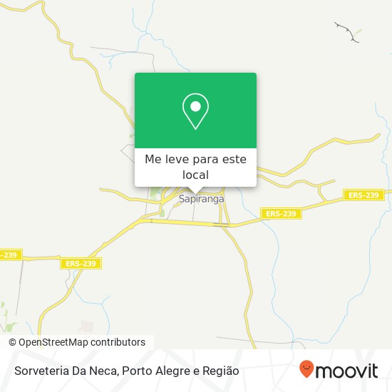 Sorveteria Da Neca, Rua Tiradentes, 207 Sapiranga Sapiranga-RS 93800-000 mapa