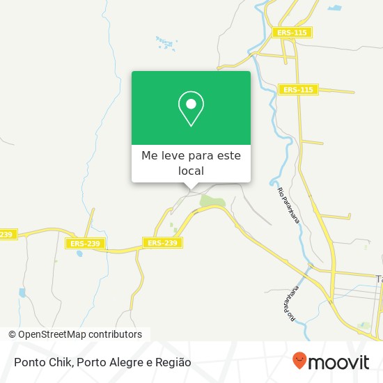 Ponto Chik, Avenida Taquara, 51 Parobé Parobé-RS 95630-000 mapa