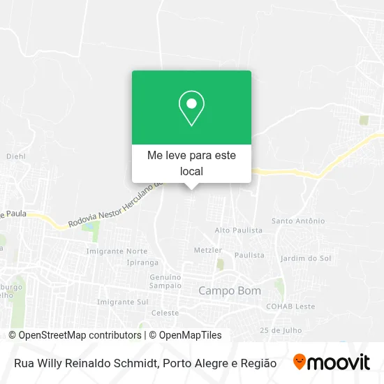 Rua Willy Reinaldo Schmidt mapa
