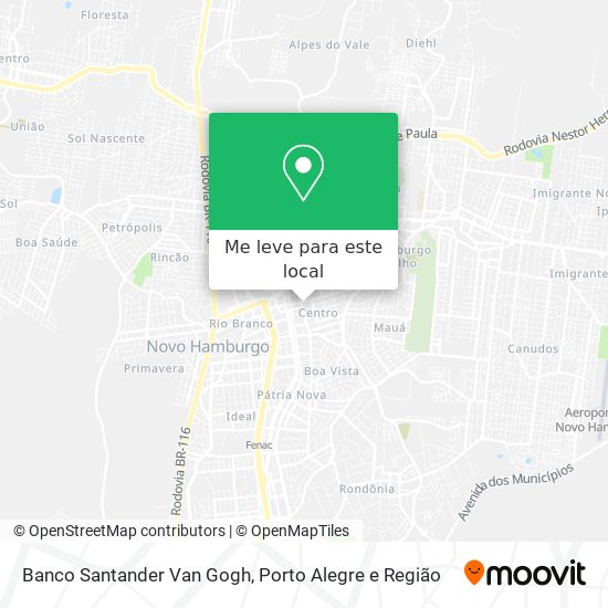 Banco Santander Van Gogh mapa
