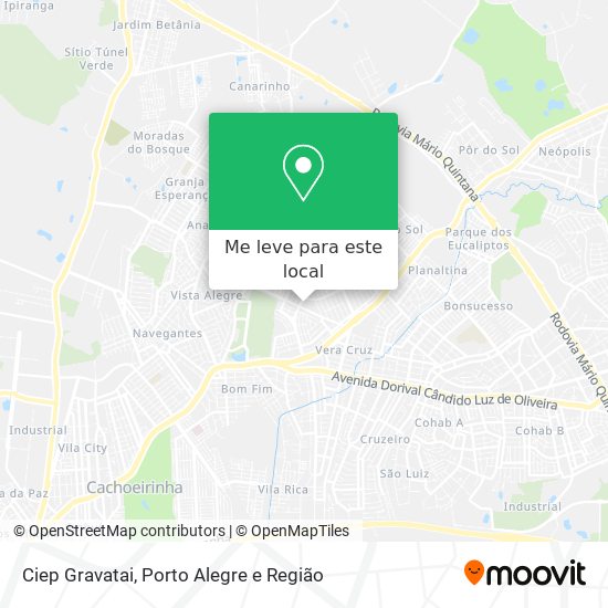 Ciep Gravatai mapa