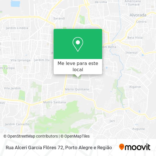Rua Alceri García Flôres 72 mapa