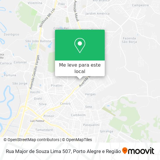 Rua Major de Souza Lima 507 mapa