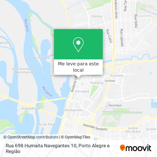 Rua 698 Humaita Navegantes 10 mapa