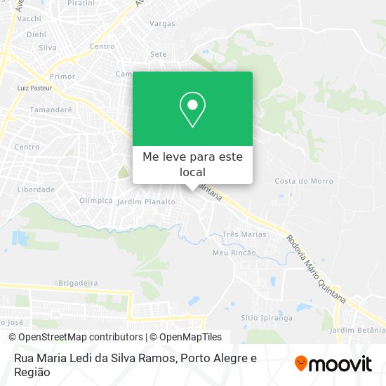 Rua Maria Ledi da Silva Ramos mapa