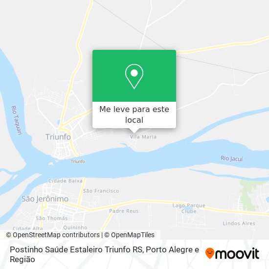 Postinho Saúde Estaleiro Triunfo RS mapa