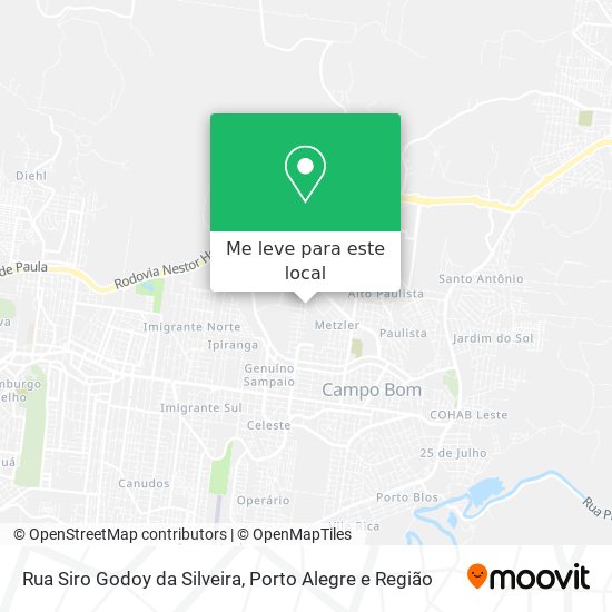 Rua Siro Godoy da Silveira mapa