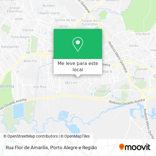 Rua Flor de Amarilis mapa
