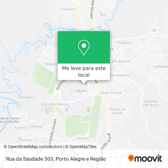 Rua da Saudade 303 mapa