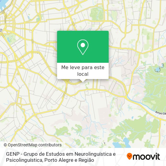 GENP - Grupo de Estudos em Neurolinguística e Psicolinguística mapa