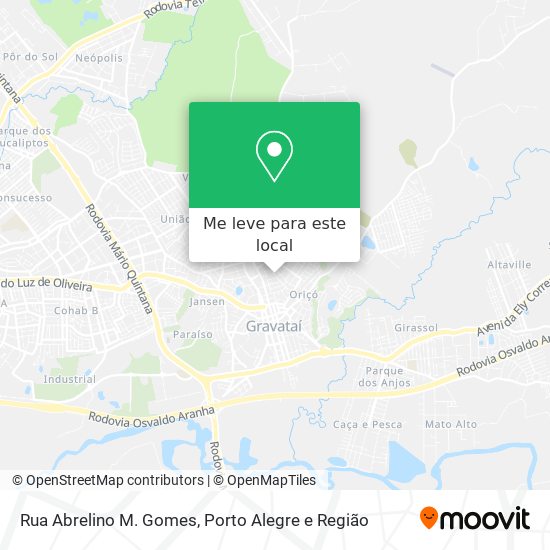 Rua Abrelino M. Gomes mapa