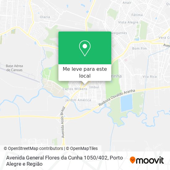 Avenida General Flores da Cunha 1050 / 402 mapa