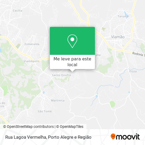 Rua Lagoa Vermelha mapa