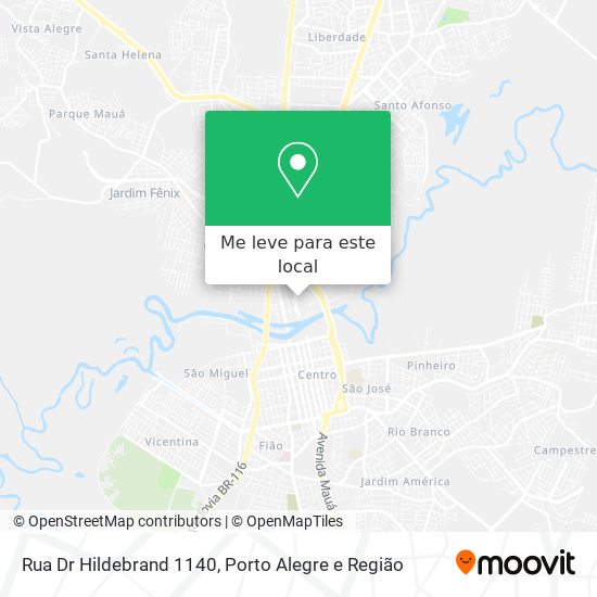 Rua Dr Hildebrand 1140 mapa