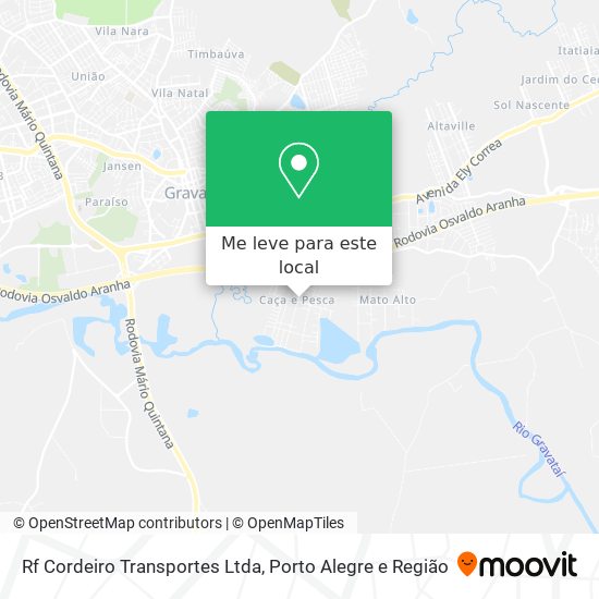 Rf Cordeiro Transportes Ltda mapa