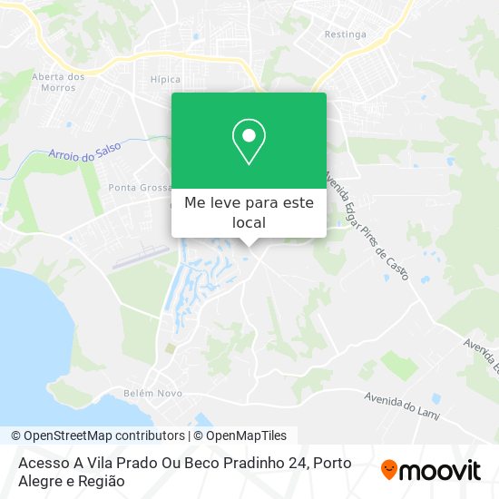Acesso A Vila Prado Ou Beco Pradinho 24 mapa
