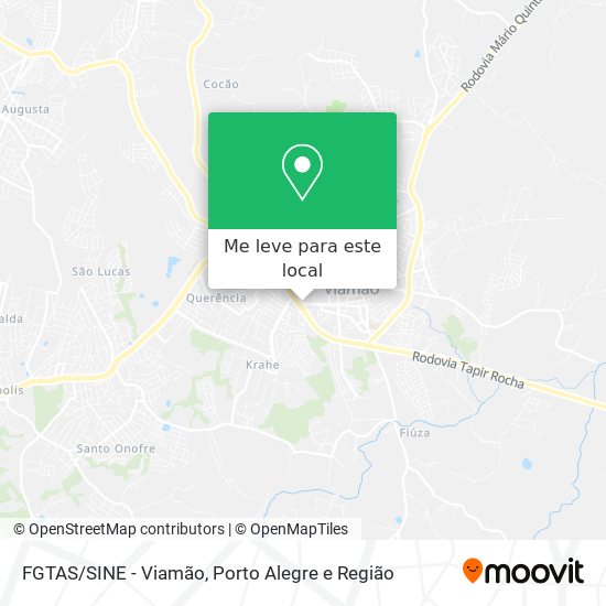FGTAS/SINE - Viamão mapa