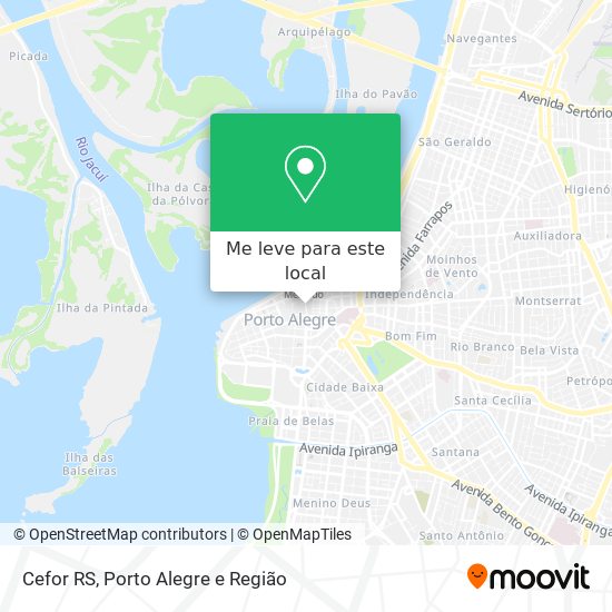 Cefor RS mapa