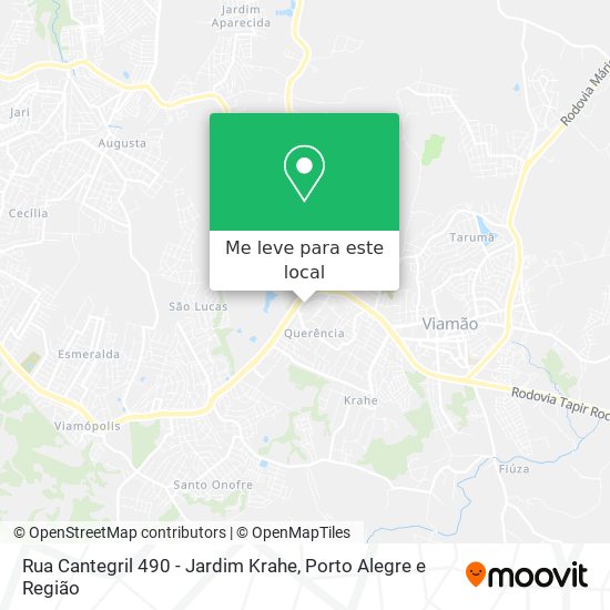 Rua Cantegril 490 - Jardim Krahe mapa