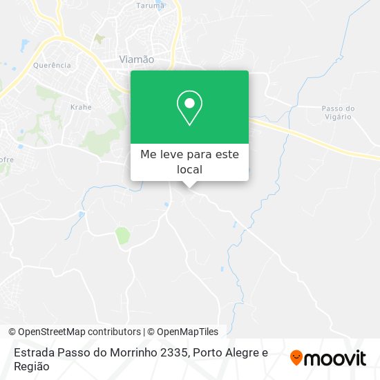 Estrada Passo do Morrinho 2335 mapa