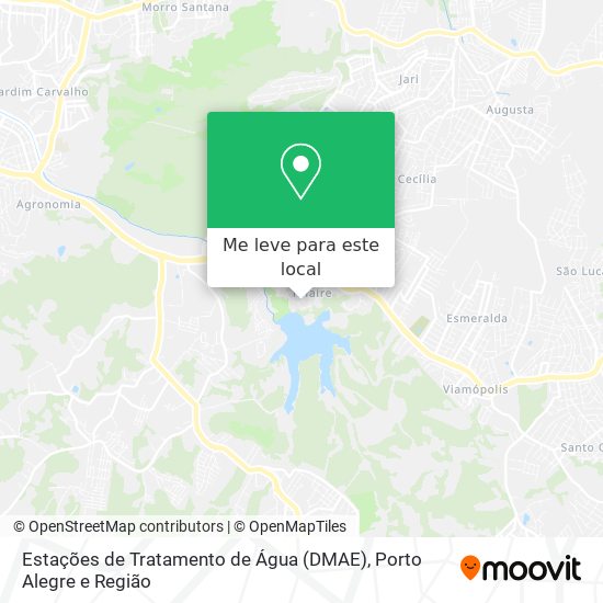 Estações de Tratamento de Água (DMAE) mapa
