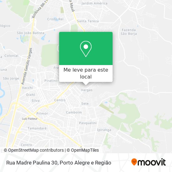 Rua Madre Paulina 30 mapa