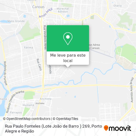 Rua Paulo Fonteles (Lote João de Barro ) 269 mapa