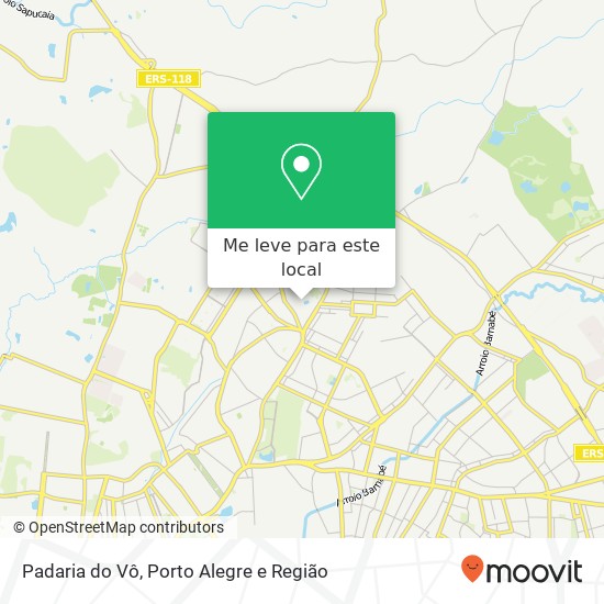 Padaria do Vô mapa