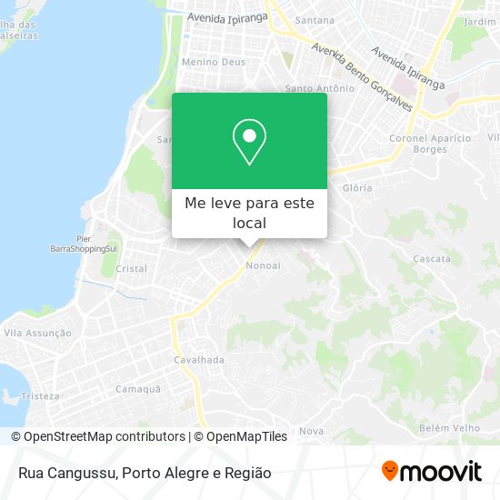 Rua Cangussu mapa