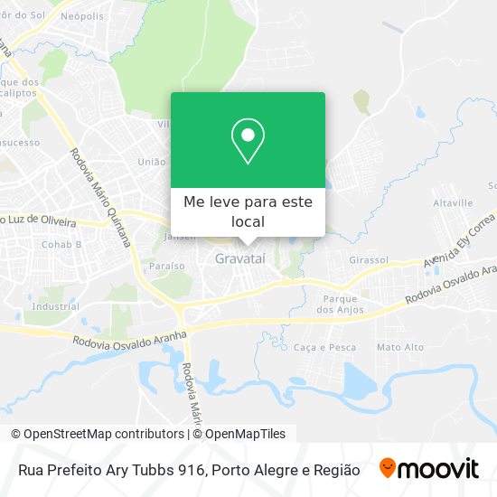 Rua Prefeito Ary Tubbs 916 mapa