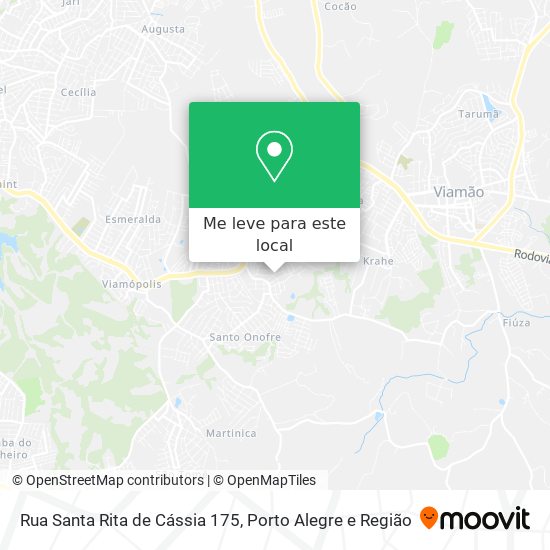 Rua Santa Rita de Cássia 175 mapa