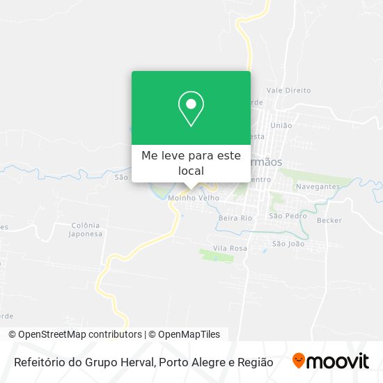 Refeitório do Grupo Herval mapa