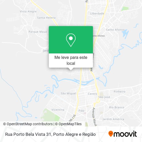 Rua Porto Bela Vista 31 mapa