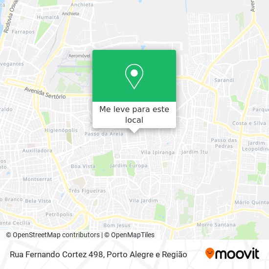 Rua Fernando Cortez 498 mapa