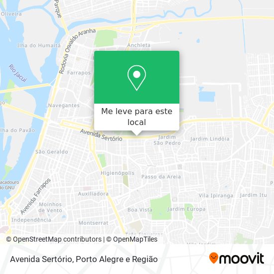 Avenida Sertório mapa