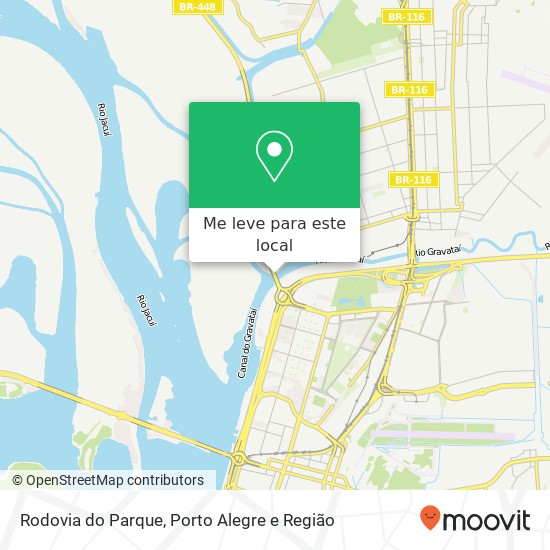 Rodovia do Parque mapa