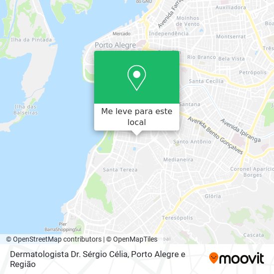 Dermatologista Dr. Sérgio Célia mapa